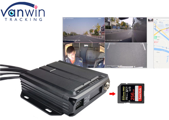 1080P AHD 4ch 3g 4g GPS SD Card  Mobile DVR For Taxi Cab Mini Bus Fleets