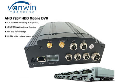 HDD 4ch Hybrid MDVR 3G 4G GPS WIFI free software CMS with LCD screen for school bus / taxi / truck