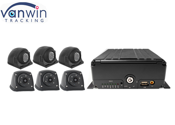 6ch 4G AHD 1080P Security Camera System HDD Mobile DVR Vehicles Fleet Management
