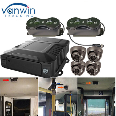4CH alarm inputs Bus People Counter With 2.5 Inch HDD/SSD Power Off Protection ADAS