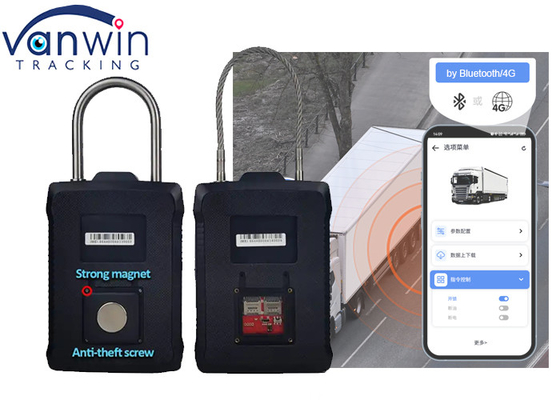2G 3G 4G Smart E-Lock GPS Tracking Padlock For Container Cargo