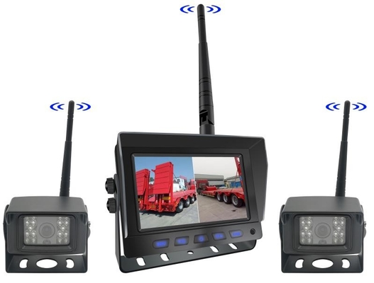 AHD Digital Wireless Car Reversing Backup Camera Kit Forklift Truck Van Wireless TFT Car Monitor System