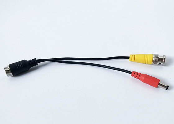 MDVR 4 Pin Male To BNC Male DC Cable 23cm Length For Car Camera