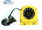 Yellow Metal Waterproof CCTV Surveillance Camera CCD 700TVL Side View For Bus / Truck
