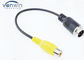 4 Pin DVR Accessories Avation Connector To RCA Adapter For Reversing Camera / Monitor
