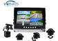 360° 7&quot; Car video lcd monitor DVR System with 128GB SD Card Recording, 4 Cameras Inputs