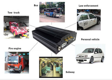 Hard Driver 8 Channel Mobile DVR RS485 / RS232 Alarm Port Customize