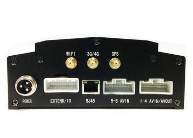 Hard Driver 8 Channel Mobile DVR RS485 / RS232 Alarm Port Customize