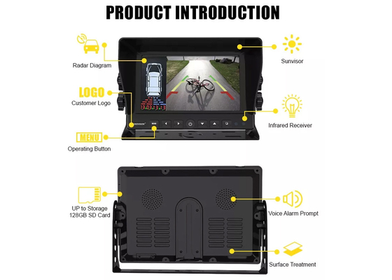 Auto 12V 24V Visual Reversing Radar System Car Backup Radar For Heavy Duty