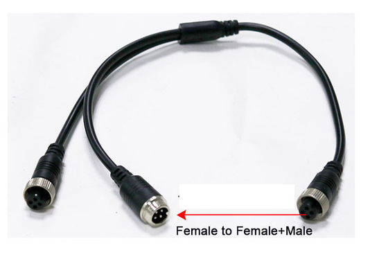 4pin Waterproof Extension Cable Male To Male / Female To Female M12 Wire Connector