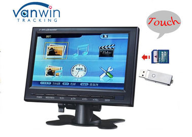 Auto Car Tft Monitor , Sd Card Usb Interface In Car Tft Lcd Monitor Touch Screen