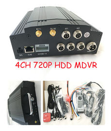 HDD 4ch Hybrid MDVR 3G 4G GPS WIFI free software CMS with LCD screen for school bus / taxi / truck