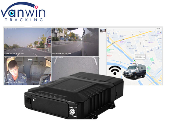 1080P4CH 3G 4G Wifi H.265  Armor truck fleet tracking 4 Channel Mobile DVR