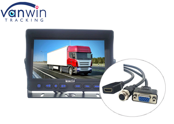 Android VGA HDMI Input AV TFT Car Monitor For HD MDVR Video Display