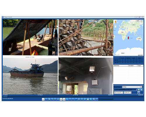 4G GPS HDD Mobile DVR Live Video Streaming System For Sand Mining Dredgers Vessels