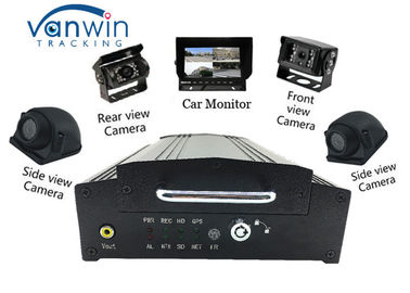 4CH GPS HDD 12V Mobile DVR system for Vehicle with 4 car Cameras