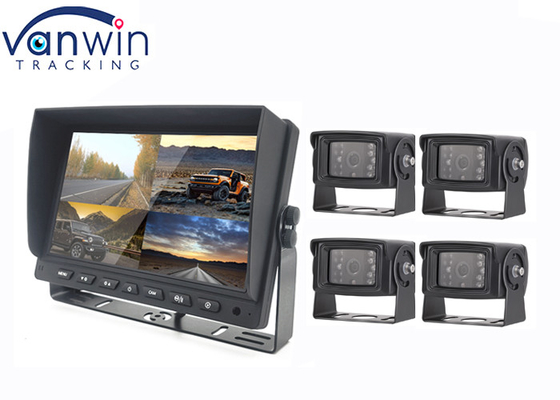 7inch 9inch 10 Inch AHD TFT Car Monitor Built In DVR For 4 Cameras System
