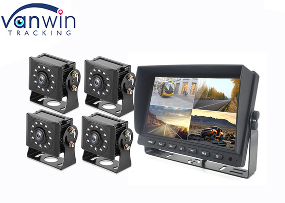 7inch 9inch 10 Inch AHD TFT Car Monitor Built In DVR For 4 Cameras System