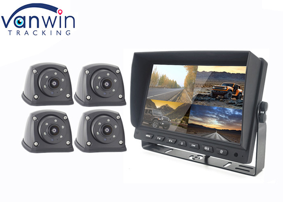 7inch 9inch 10 Inch AHD TFT Car Monitor Built In DVR For 4 Cameras System