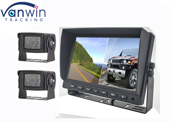 7'' 9'' 10'' 2 Splits AHD Car Display  TFT Car Monitor For 2 Channel Video Recording