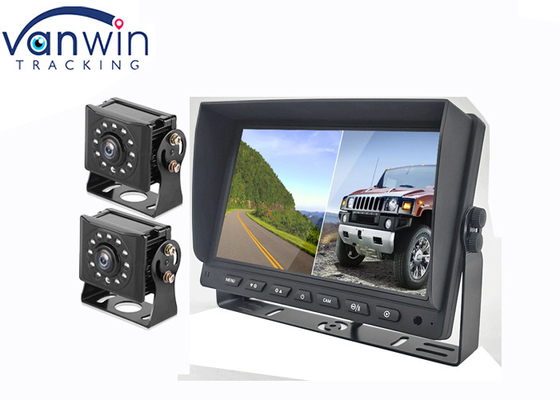 7'' 9'' 10'' 2 Splits AHD Car Display  TFT Car Monitor For 2 Channel Video Recording