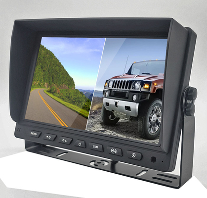 7'' 9'' 10'' 2 Splits AHD Car Display  TFT Car Monitor For 2 Channel Video Recording