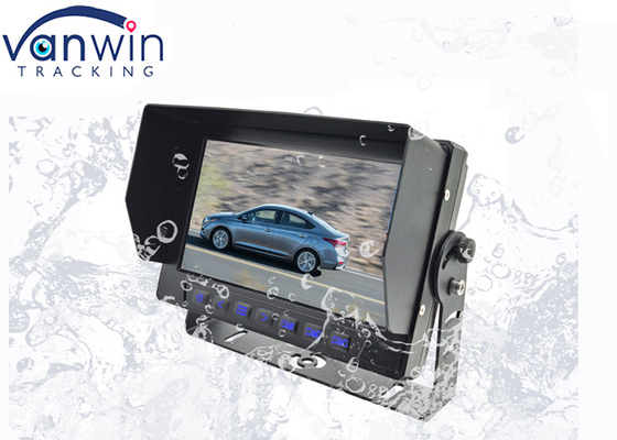 IP69 Car Waterproof TFT car Monitor With 3 Channel Video Inputs 7 Inches