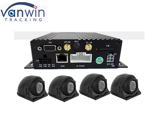 AHD 1080P 4g Dual SD card 4ch GPS mobile cctv dvr