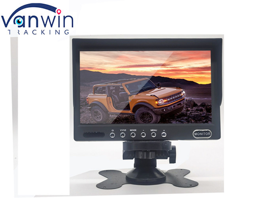 7 Inch Vehicle On Dash Backup Monitor Digital TFT LCD 2 Video Input For Mdvr Camera