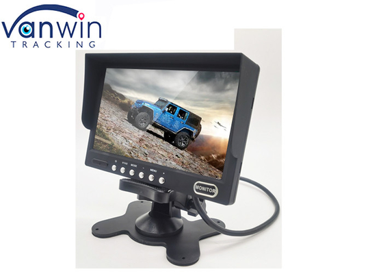 7 Inch Vehicle On Dash Backup Monitor Digital TFT LCD 2 Video Input For Mdvr Camera