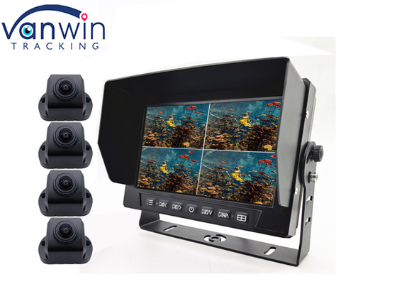 IP69K Waterproof Truck Bus Car Rear View Monitor 7 Inch With 4 Split