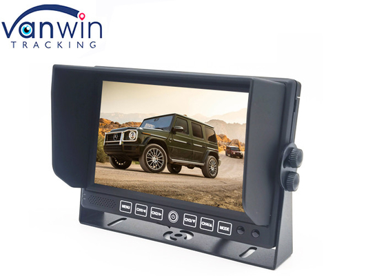 U Bracket Model 2 Channel 7inch Car Truck Monitor With Sunshade Rear View Backup