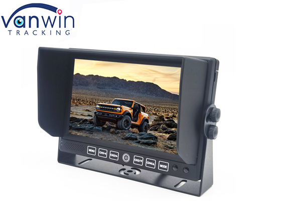 U Bracket Model 2 Channel 7inch Car Truck Monitor With Sunshade Rear View Backup