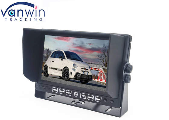 U Bracket Model 2 Channel 7inch Car Truck Monitor With Sunshade Rear View Backup