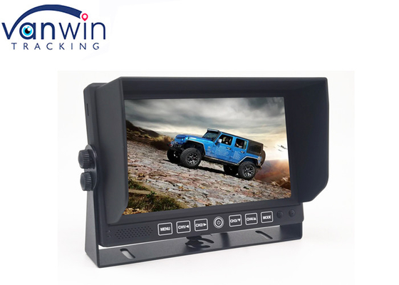 U Bracket Model 2 Channel 7inch Car Truck Monitor With Sunshade Rear View Backup