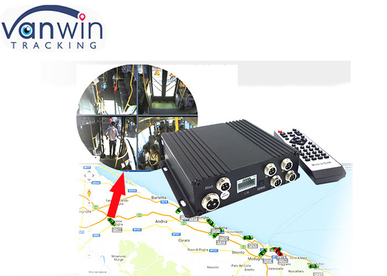 AHD 1080P 4G GPS SD Bus vehicle traveling data recorder With Wifi Fuel Level Monitoring People Counting System