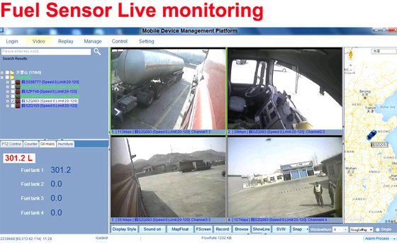 1080P HD mobile cctv system dvr with Fuel sensor Fleet Tracking System