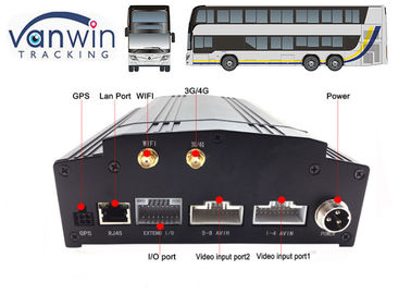 8 channel car security dvr recorder Built-In 3G / 4G / WIFI / G-Sensor DVR System for Bus