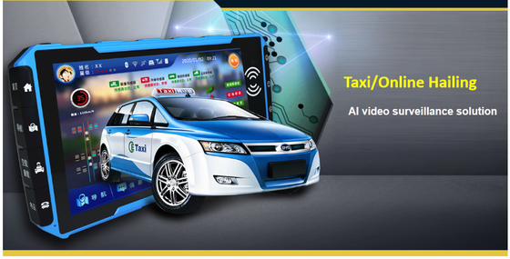 4Channels 1080P 7" Touch Monitor Mobile DVR SD Card Storage With 4G GPS WiFi