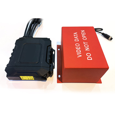 Vehicle Mobile Dvr Accessories Fireproof Waterproof Bright Red Color Protected Safe Box