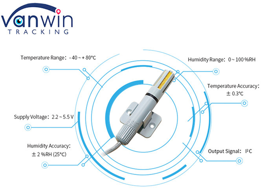 Vehicle Surveillance Temperature Humidity Sensor ABS PC