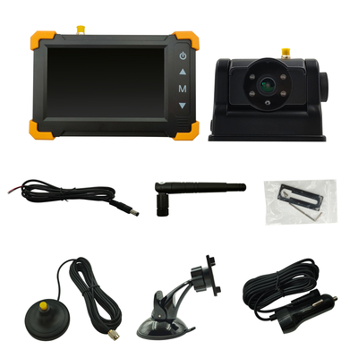 2.4G 5 Inch Wireless Monitor Camera Trailer Mini Car LCD Meter Monitor Kit, Built-in Battery