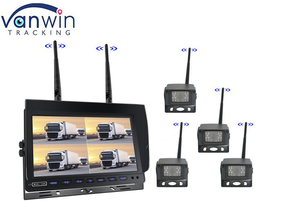 10 Inch Quad Split 4ch AHD Wireless 1080P Car Reverse Camera Monitor Kit