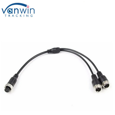 M12 4Pin Cable Adapter For CCTV Camera Connector Female To Male /Female Y Splitter Cable