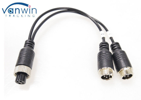 M12 4Pin Cable Adapter For CCTV Camera Connector Female To Male /Female Y Splitter Cable