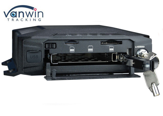 Functional 4 Channel Mobile DVR with Dashcam 4G GPS WIFI for Taxi / Bus