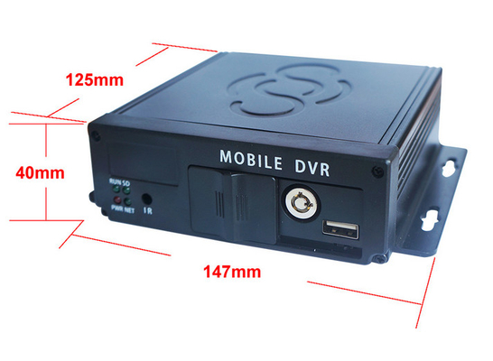 Free Software FHD 4CH SD Card Mobile DVR With Rechargeable Battery & Super Capacitor