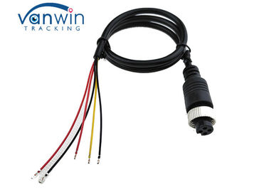 Car Video Extension Cable 4 Pin female Aviation with 5 or 6 wires Adapter for Truck, Trailer