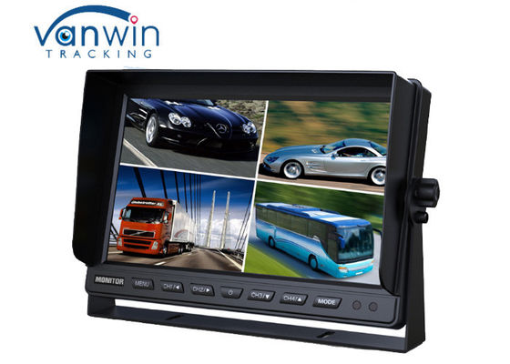 24V Van TFT LCD Color Monitor for Car 10.1 inch lcd monitor with 4 channel video input