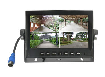 7'' Quad AHD DVR TFT Car Monitor Support 4PCS 720P Cameras HDD Recording